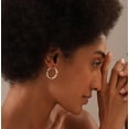 thumbnail image 3 of LeCalla 925 Sterling Silver Anti-Tarnish Small Hoop Earrings for Women and Teen, 25MM, 3 of 11