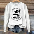 thumbnail image 2 of Wxolcjlv Women's Witch Graphic Print Sweatshirt Oversized Cut Pullover Shirts, 2 of 4
