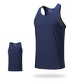 thumbnail image 7 of Fgnfyis Men's Athletic Tank Tops for Summer Sports Fitness Quick Drying Breathable Sleeveless T-Shirt Vest for Basketball Running Outdoor Training Mens Tops Navy M, 7 of 7