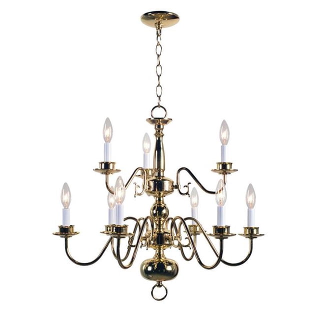 Kenroy Home 93599PB Lustre Lumineux 9 Chandeliers