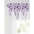 thumbnail image 6 of Valances for Windows Abstract Rod Pocket Cafe Window Treatments Valance Curtains for Kitchen Bathroom Laundry Basement Windows 60"x18", 6 of 9