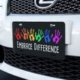 thumbnail image 2 of Embrace Difference Autism Hand Prints Novelty Metal Vanity Tag License Plate, 2 of 3