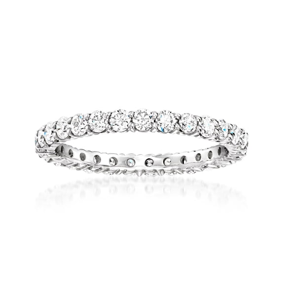 Ross-Simons 1.00 ct. t.w. Diamond Eternity Band in 14kt White Gold, Women's, Adult