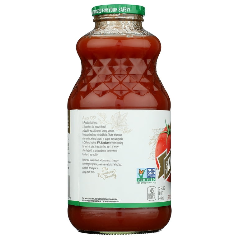 R.W. Knudsen Family, Organic Tomato Juice, 32 Ounce, 6 per case