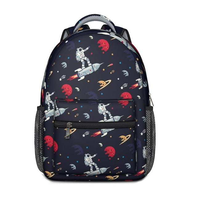 Starry Night Waterproof Backpack - Breathable & Durable with Spinal Support, Constellation Print for School & Commuting