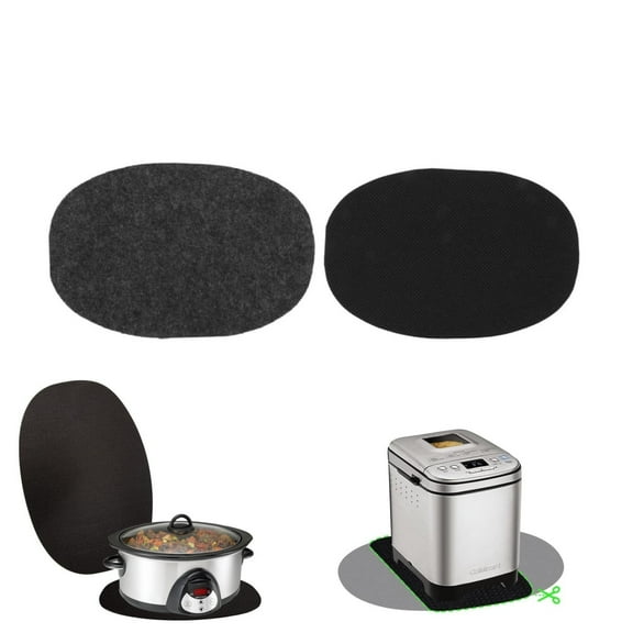 Reusable Slow Cooker Mat,2Pack Durable Slow Cooker Heat Resistant Mat,QZS Portable Kitchen Heat Resistant Pad for Air Fryer,Blender Use