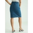 thumbnail image 4 of Jessica London Women's Plus Size True Fit A-line Denim Short Mini Skirt, 4 of 4
