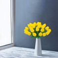 thumbnail image 2 of Tulips Artificial Flowers 20PCS Real Touch Tulips Flowers Tulips Faux Flowers for Home Decoration Wedding Bouquet Party Baby Shower Centerpieces Bridal Bouquet Decor (Yellow), 2 of 5