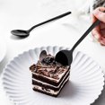 thumbnail image 3 of Mini Dessert Spoons Coffee Spoons Black Plated Teaspoons Frosted Handle for Dessert Tea Ice Cream C, 3 of 5