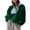 Green, variant on Women’s Sherpa Lightweight Fleece Pullover Button Down Cropped Winter Fuzzy Jacket Sweatshirt Coat with Pockets