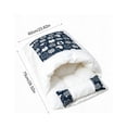 thumbnail image 3 of Japanese Style Pet Sleeping Bag Semi Enclosed Winter Warm Cat Dog Bed Removable Washable for Small to Medium Pets, Polyester, Blue XL, 1 Count, 3 of 6