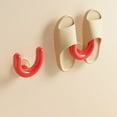 thumbnail image 1 of Ganchos De Plástico Soporte para zapatillas con ventosa roja, gancho de almacenamiento de pared multicolor para baño, colgador de drenaje (1 unidad) JASKFLY, 1 of 9
