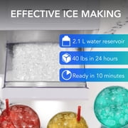 Whynter SonicSnö Countertop Nugget Ice Maker, 40lbs/24hrs, Commercial IBX-388WS