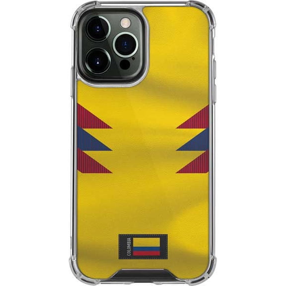 Skinit Countries of the World Colombia Soccer Flag iPhone 13 Pro Max Clear Case