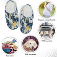 thumbnail image 5 of Whosucclay unisex Cotton Slippers Warm Soft House Shoes with Anti-slip Sole Cotton Slippers No Slip, 5 of 6