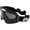 Black-Smoke, variant on Birdz Eyewear Pelican Fitover Padded ATV Motorcycle Riding Over The Glasses (OTG) Goggles Black
