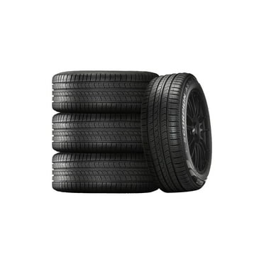 Set of 4 Pirelli Scorpion All Season Plus 3 235/45R19 95H Tires Fits: 2013-19 Ford Escape Titanium, 2022-23 Jeep Compass Red