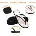 thumbnail image 3 of Unisex Comfort Flip Flops Summer Thong Sandals Non Slip Soles Flip Flop for Beach, Pool, and Daily Wear Cartoon-style Rabbits L, 3 of 8