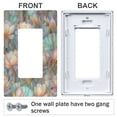 thumbnail image 3 of Yayeee Rocker Switch Wall Plate 1-Gang 4.6"x2.9" Home Decorative Outlet Cover, Colorful Water Lilies Pattern, 3 of 6