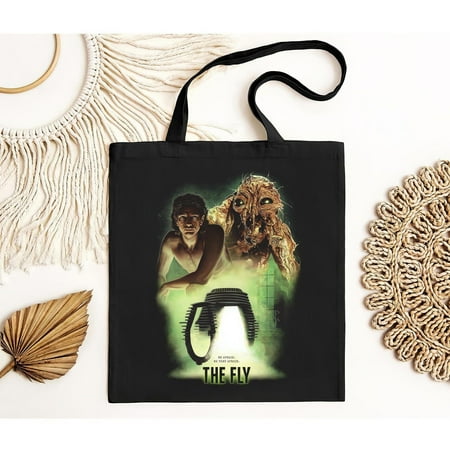 vintage The Fly Retro Movie Men s Black Tote Bag S--TH16047