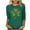 Green, variant on Cadancy Plus Size St Patricks Day Shirt Women Trendy 3/4 Sleeve Graphic Tops Crewneck Irish Shamrock Holiday Blouse Casual Loose Funny Shirts