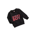 thumbnail image 1 of Sudaderas para bebé niño niña Jersey suelto Tops casuales Camisa Suéter(Negro/2-3 años) Nituyy Sudaderas-GL715-FT47953A5, 1 of 6