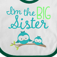 thumbnail image 4 of Inktastic I'm the Big Sister Girls Baby Bib, 4 of 4