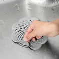 thumbnail image 6 of Shoreew Sink Strainer Silicone Anti-Blocking Drain Filter Flower Design Odor Seal Kitchen Bathroom Accessory Sewer Outfall Mesh Trap, 6 of 7