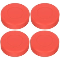 ibasenice 4Pcs Red Soft Hockey Pucks Ice Hockey Pucks Rubber Sports Supplies