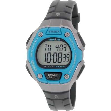 Timex Women's Ironman TW5K89300 Grey Rubber Quartz Watch