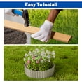 thumbnail image 7 of SnugNiture Garden Landscape Edging Border, 6 Inch x 40 FT Metal Lawn Garden Border Edges for DIY Flower Beds,Pathways and Patio Design,Sliver, 7 of 7
