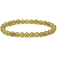 thumbnail image 1 of Bracelet Extensible Perles Rondes 6mm Apatite Naturelle Jaune Verte 7 Pouces Unisexe, 1 of 5