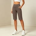 thumbnail image 2 of Gunia Casual Capri Pants For Women High Waisted 14" Knee Length With Pockets Athletic Casual Shorts Summer Capris Pants, 2 of 6