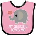 thumbnail image 3 of Inktastic My Abuelita Loves Me Boys or Girls Baby Bib, 3 of 4