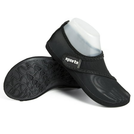 

DODOING Unisex Men Women Foldable Active Lifestyle Minimalist Footwear Barefoot Yoga Sporty Water Shoes Black