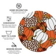 thumbnail image 4 of Bingfone Vintage Various Pumpkins Leopard Orange White Leather Drinks Coasters With Set Of 6,Suitable For Home Kitchen,Coffee Cup Coasters Home Gift, 4 of 9
