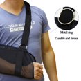 thumbnail image 3 of Breathable Mesh Arm Sling for Shower, Adjustable, Slings for Arm Torn Rotator Cuff Injury, Shower Sling for Shoulder, Elbow, Wrist, Sling Forearm, Right Left Arm for Men Women, Black, 3 of 13