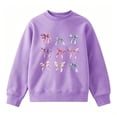 thumbnail image 6 of DJDLJWCJ Big Girls Crewneck Sweatshirts Fleece Lined Pullover Relaxed Fit Soft Winter Warm Long Sleeve Tops Purple Size 7-8Years, 6 of 6