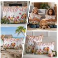 thumbnail image 5 of Red Orange Gnomes Fall Outdoor Waterproof Pillow Covers, Pumpkins Thanksgiving Eucalyptus Leaves Decorative Square Throw Pillowcase Sofa Cushion Sham for Patio/Couch/Chair, 18"x18" 2 Pack, 5 of 8