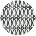 thumbnail image 2 of Safavieh Dip Dye Rosanne Distressed Area Rug, Ivory/Graphite, 7' x 7' Round, 2 of 7
