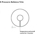 thumbnail image 2 of HANSGROHE 4441820 TALIS E TRIM PRESSURE BALANCE, 2 of 4