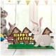 thumbnail image 2 of Advancent Conejo de Pascua Adorno festivo Pintado a mano Aspecto de moda Huevo de Muebles de Conejito Decoración Fiesta Kits de decoración para fiestas conejo gris, 2 of 6