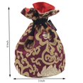 thumbnail image 4 of Tibetan Handmade Brocade Cloth Singing Bowl Storage Carrying Case Bag (Purple), 4 of 4