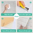 thumbnail image 4 of Tignapoo Self-Adhesive 3D Foam Wall Stickers - Pink, 12 Sheets, Waterproof & Removable, Easy Installation for Kitchen, Bedroom, Living Room Decor, 4 of 6