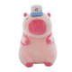 thumbnail image 1 of Carpincho rosa con dibujos animados de peluche con gorra de béisbol de 50 cm, 1 of 1