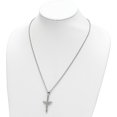 thumbnail image 3 of Chisel Stainless Steel Polished Crucifix Pendant on a Rolo Chain Necklace - 22", 3 of 7