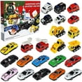 thumbnail image 1 of 24pcs Alloy Cars For Christmas Countdown, Boys Advent Calendar Toys, 1 of 4