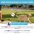 thumbnail image 4 of Heavy Duty Dog Leash, 4-7FT Shock Absorbing Bungee with 2 Padded Handles, Metal Carabiner & Seatbelt for Large Dogs, 4 of 7