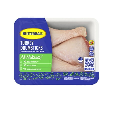 Butterball All Natural Lean Fresh Turkey Drumsticks Tray