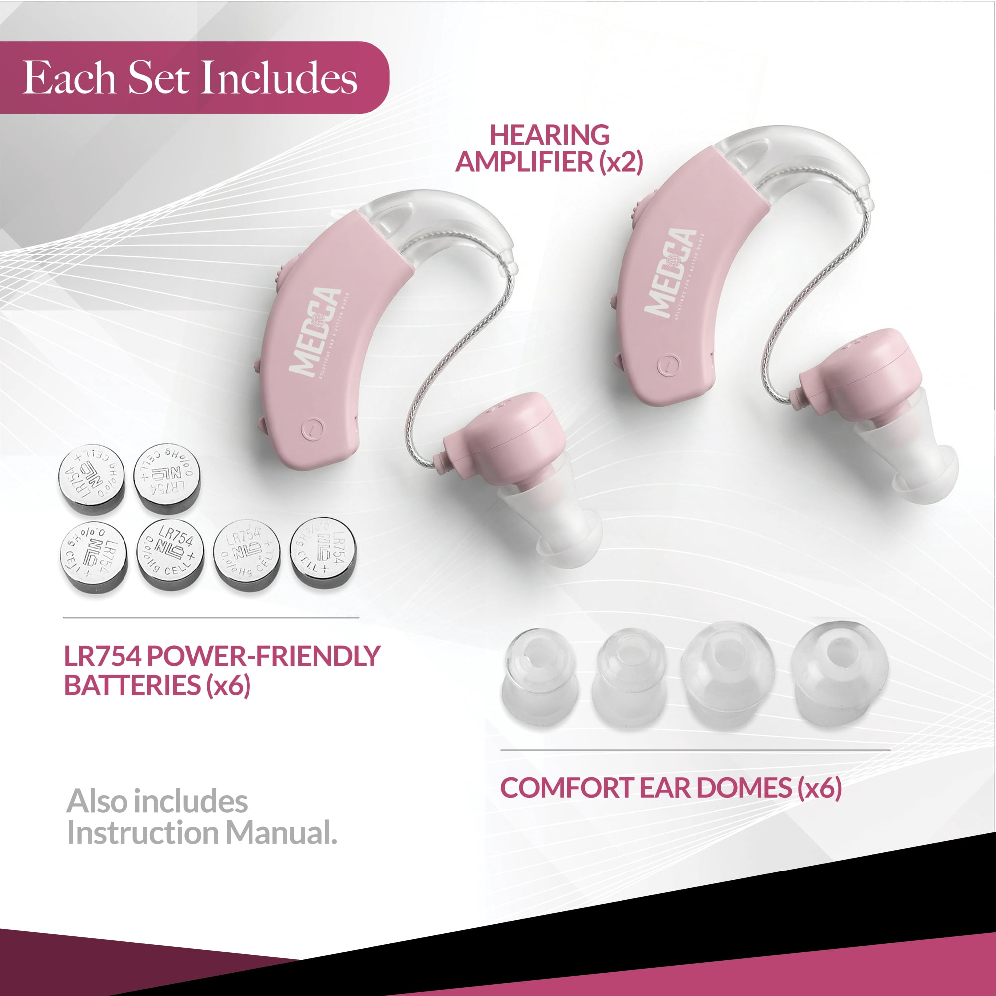 MEDca Behind the Ear Sound Multicolor Digital Sound Enhancer Amplifier